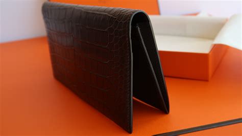 hermes men's alligator wallet|Hermes alligator wallet men's.